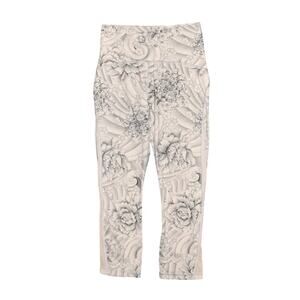 LULULEMON $88 Train Time Crop 21" Twine White Multi White Size 4